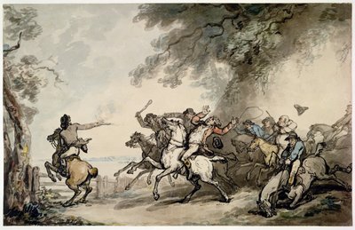 La caccia del bandito, c.1790 da Thomas Rowlandson