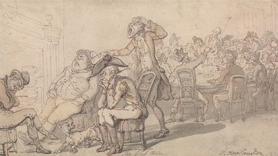 La sala del club da Thomas Rowlandson