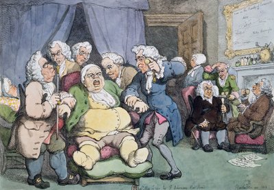 La consultazione o ultima speranza, 1808 da Thomas Rowlandson