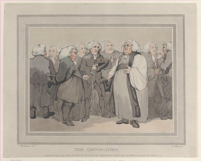 La convocazione, settembre 1785 da Thomas Rowlandson