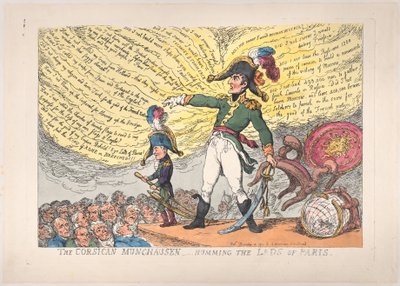 Il Munchausen corso - Canticchiando i ragazzi di Parigi, 4 dicembre 1813 da Thomas Rowlandson