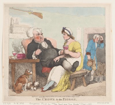 Il Corvo e il Piccione da Thomas Rowlandson