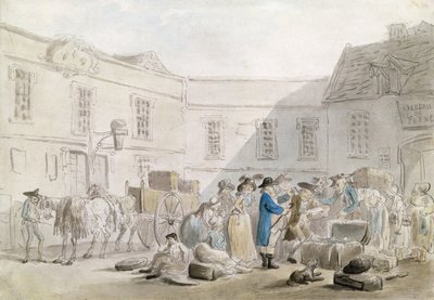 La Dogana di Boulogne da Thomas Rowlandson