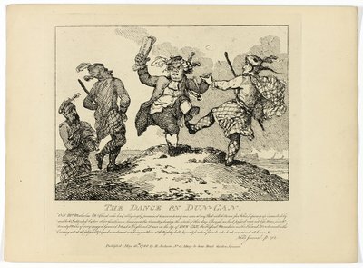 La danza del Dun-Can, dal Tour delle Ebridi di Boswell da Thomas Rowlandson