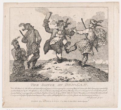 La Danza su Dun-Can Bellezze Pittoresche di Boswell, Parte Seconda da Thomas Rowlandson