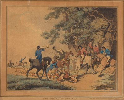 La morte della volpe da Thomas Rowlandson