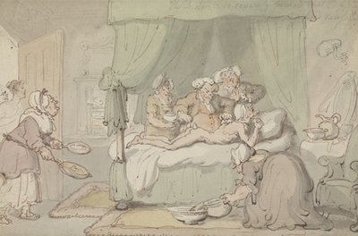Il dottore è così gravemente contuso che si giudica necessario il salasso da Thomas Rowlandson