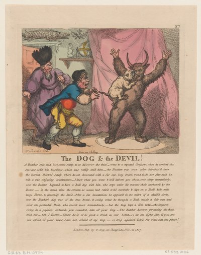 Il cane e il diavolo da Thomas Rowlandson
