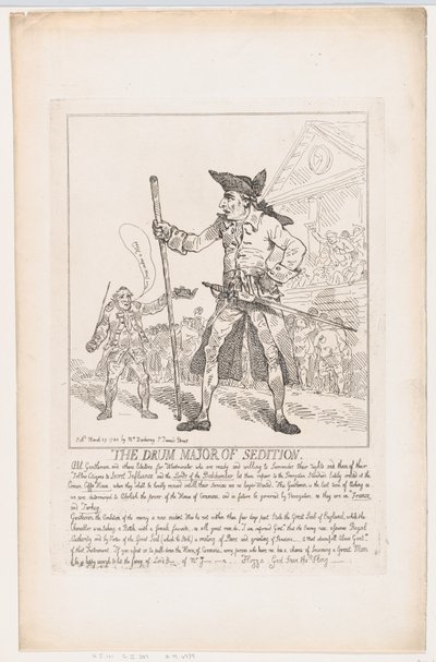 Il tamburino della sedizione, 29 marzo 1784 da Thomas Rowlandson