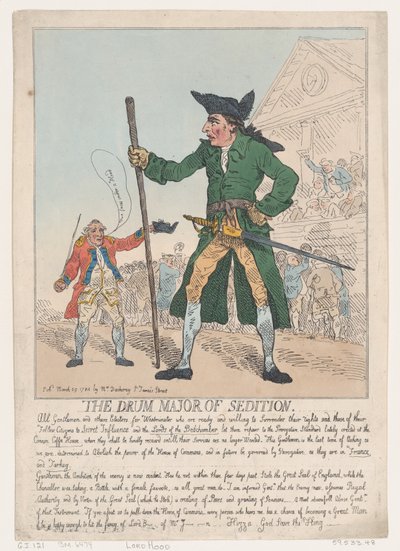 Il tamburo maggiore della sedizione, 29 marzo 1784 da Thomas Rowlandson