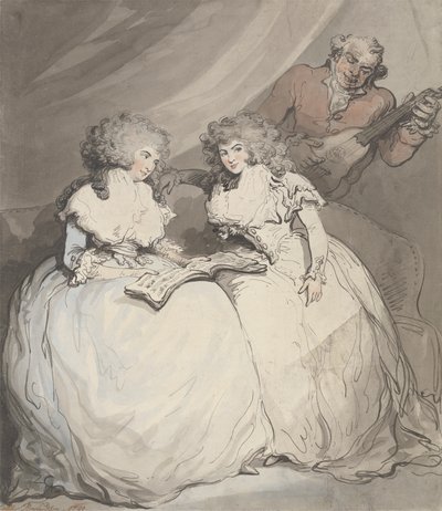 La Duchessa di Devonshire e la Contessa di Bessborough da Thomas Rowlandson