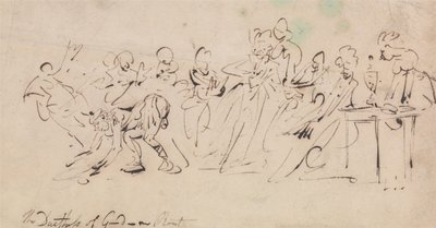 La disfatta della duchessa di Gordon da Thomas Rowlandson