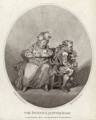 La governante e il piccolo Isaac da Thomas Rowlandson