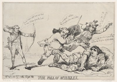 La caduta di Achille da Thomas Rowlandson