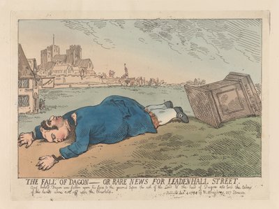La caduta di Dagon, ovvero notizie insolite da Leadenhall Street da Thomas Rowlandson