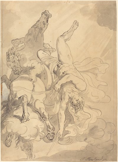 La caduta di Fetonte da Thomas Rowlandson