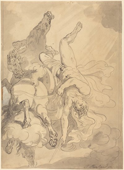 La caduta di Fetonte da Thomas Rowlandson