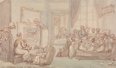 La famiglia dei bambini da Thomas Rowlandson