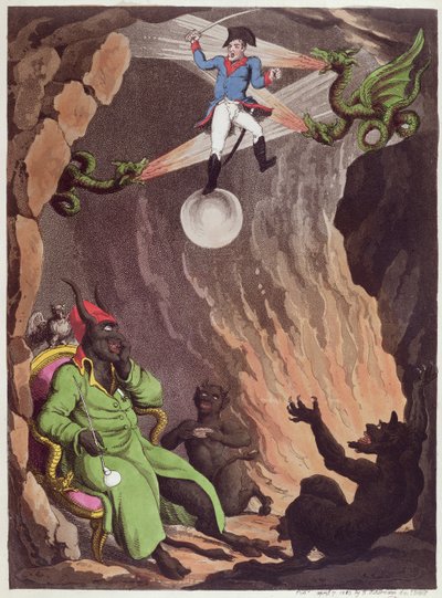 La fuga di Bonaparte da Hell-Bay da Thomas Rowlandson