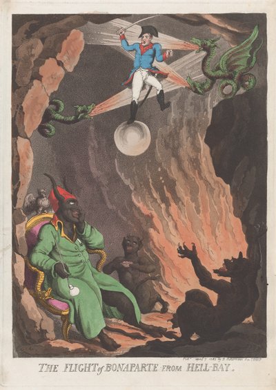 La fuga di Bonaparte da Hell-Bay, 7 aprile 1803 da Thomas Rowlandson