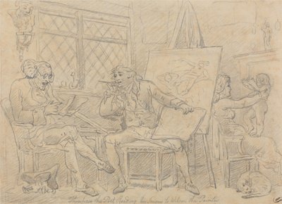Lo storico che ispira la mente del giovane pittore da Thomas Rowlandson