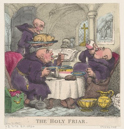 Il frate santo, 6 maggio 1807 da Thomas Rowlandson