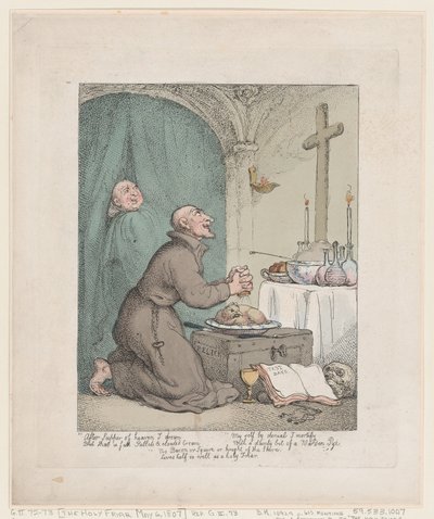 Il frate santo da Thomas Rowlandson