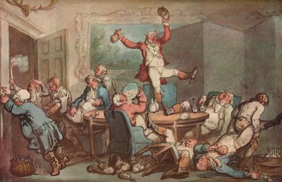 La cena della caccia, c1780-1825 da Thomas Rowlandson