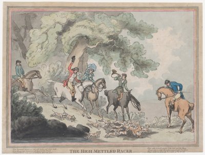 Il cacciatore da La vita di un cavallo da corsa da Thomas Rowlandson