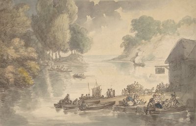 La locanda al guado, 1775-1827 da Thomas Rowlandson