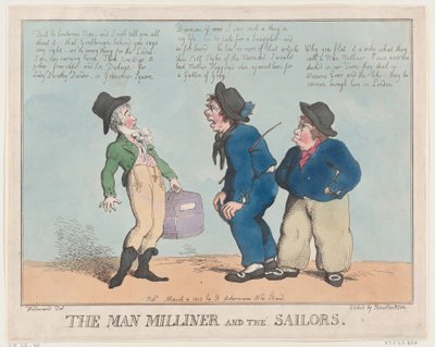 Il modista e i marinai da Thomas Rowlandson