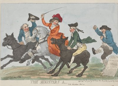Il culo del ministro – Vedi "Gazetteer" – 11 novembre da Thomas Rowlandson