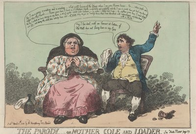 La parodia, - ovvero Madre Cole e Leader da Thomas Rowlandson
