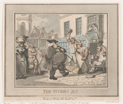 La gioia del pavimentatore, 1792 da Thomas Rowlandson
