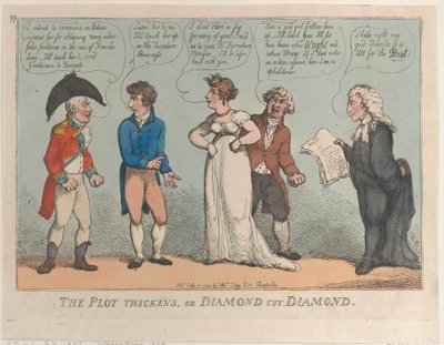 La trama si infittisce, o diamante taglia diamante, 16 luglio 1809 da Thomas Rowlandson