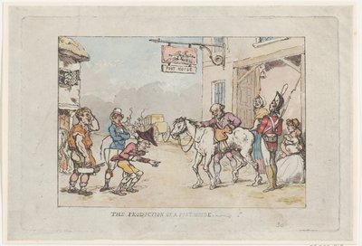La produzione di una casa postale da Thomas Rowlandson