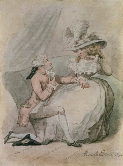 La proposta, 1796 da Thomas Rowlandson