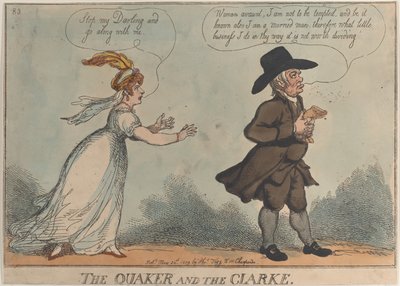 Il quacchero e il Clarke da Thomas Rowlandson
