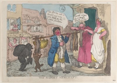 Il Mercante di Conigli da Thomas Rowlandson