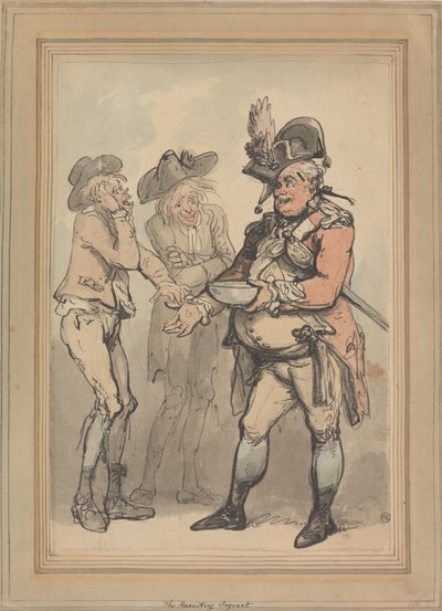 Il sergente addetto al reclutamento da Thomas Rowlandson