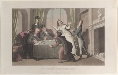 La Pagina Sacra Esposta, dal Journal of Sentimental Travels in the Southern Provinces..., 1821 da Thomas Rowlandson