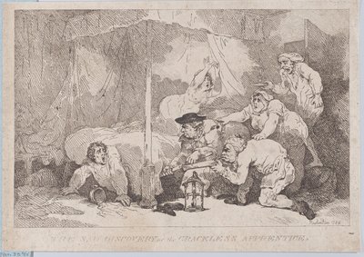 La triste scoperta dell’apprendista senza garbo da Thomas Rowlandson