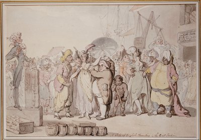 La vendita delle bellezze inglesi nelle Indie Orientali, c.1810 da Thomas Rowlandson