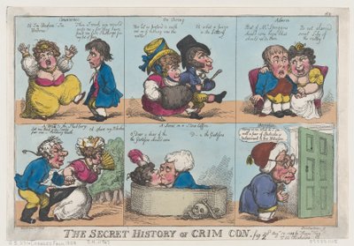 La storia segreta di Crim Con, Fig. 2, 18 agosto 1812 da Thomas Rowlandson