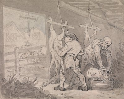Il mattatoio da Thomas Rowlandson