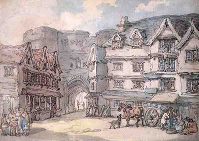 La porta sud, Exeter da Thomas Rowlandson