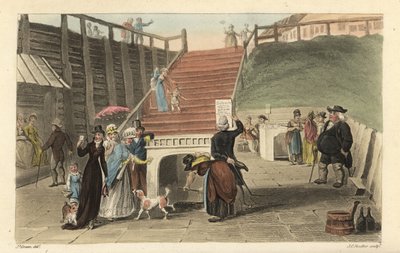 Le fonti termali: Turisti che bevono l