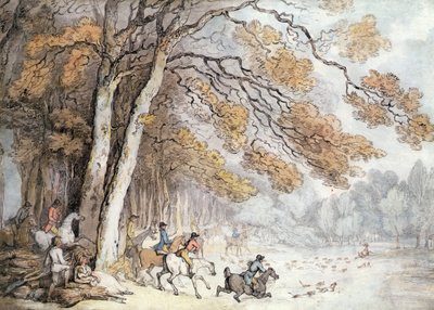 La caccia al cervo da Thomas Rowlandson