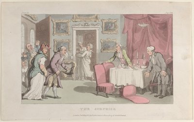 La sorpresa, da Il vicario di Wakefield, 1 maggio 1817 da Thomas Rowlandson