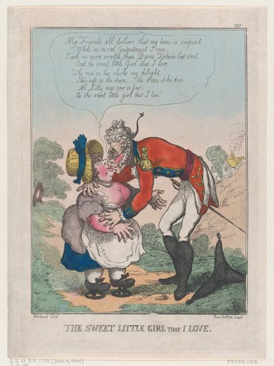La dolce bambina che amo da Thomas Rowlandson